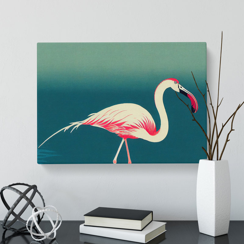 Gorgeous Flamingo - Wrapped Canvas, 35cm H x 50cm W x 3cm D
