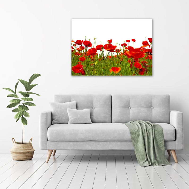 Field Poppies - Wrapped Canvas Print