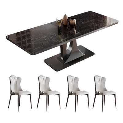 Ensemble de table de salle à manger rectangulaire et chaises