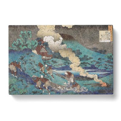 The Fishermen by Katsushika Hokusai - Wrapped Canvas Painting