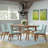 6 - Person Four Leg Dining Set-1509514357-1509514355
