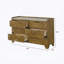 Commode transitionnelle avec 6 tiroirs de rangement pour la chambre à coucher