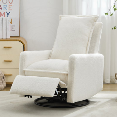 Fauteuil inclinable et pivotant avec mouvement coulissant et molleton