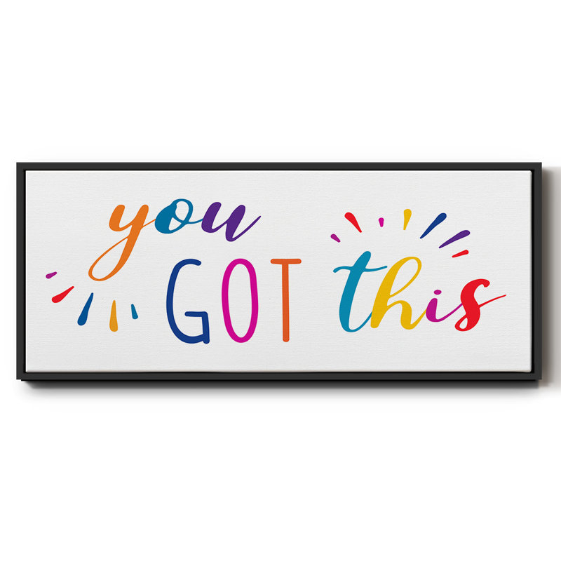 Rainbow Got This - Toile encadrée, H 12 po x l 30 po