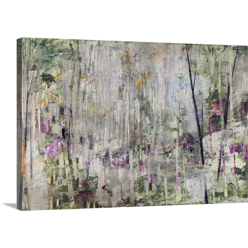 « mou treescape », peinture sur toile, Toile tendue, H 12 po x l 18 po x p 1,25 po