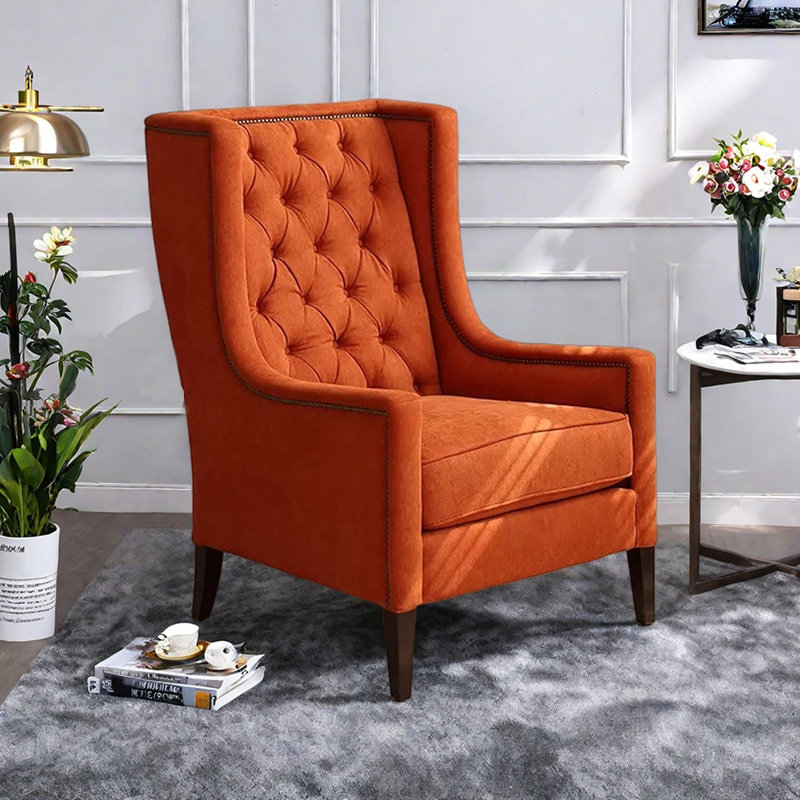 Home Living Room Casual Wooden Recliner