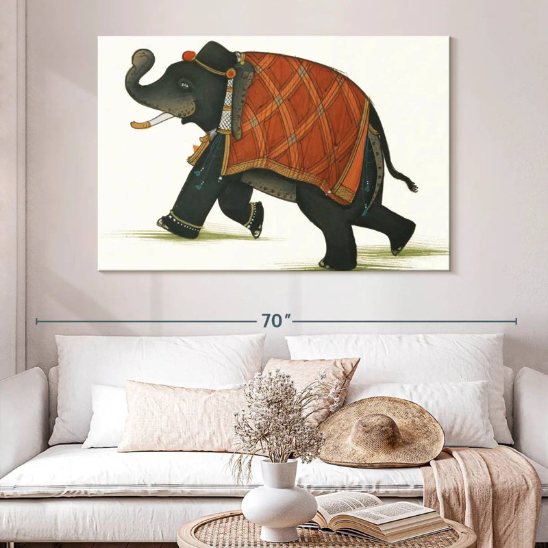 India Elephant II Light, 34" H x 51" W