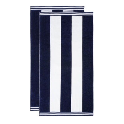 Calheta Cotton Oversized Cabana Stripe Beach Towels