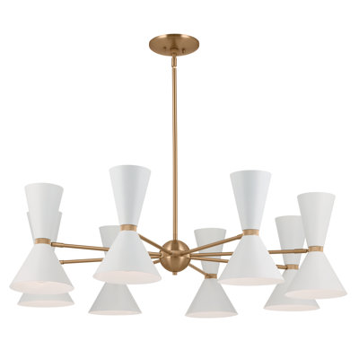 Phix 16 - Light Steel Dimmable Chandelier