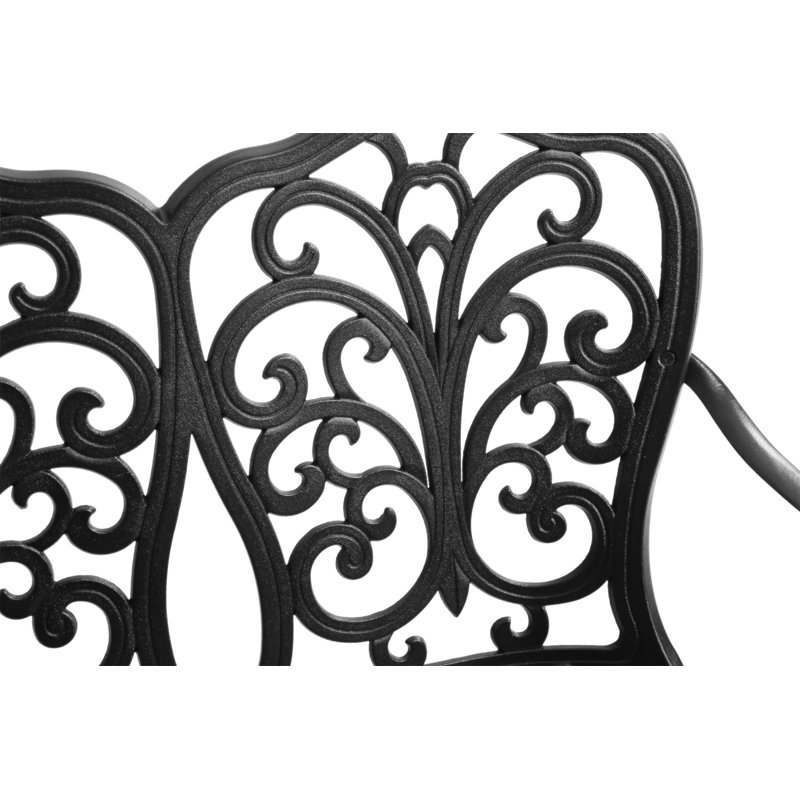 Mobilier d'extérieur en aluminium coulé avec rosette de jardin