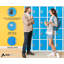 Casier à clés en acier à 4 portes 72 po x 12 po x 12 po à 4 niveaux - rangement pour employés, étudiants, salle de sport, lieu de travail - Comprend des crochets, une ventilation et un porte-carte - Assemblage facile-61911778
