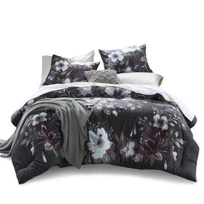 Madison Park Jolene 3 Piece Cotton Printed Comforter Set