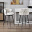 Tabouret de bar pivotant à motif courbé-1118160425-1291431363