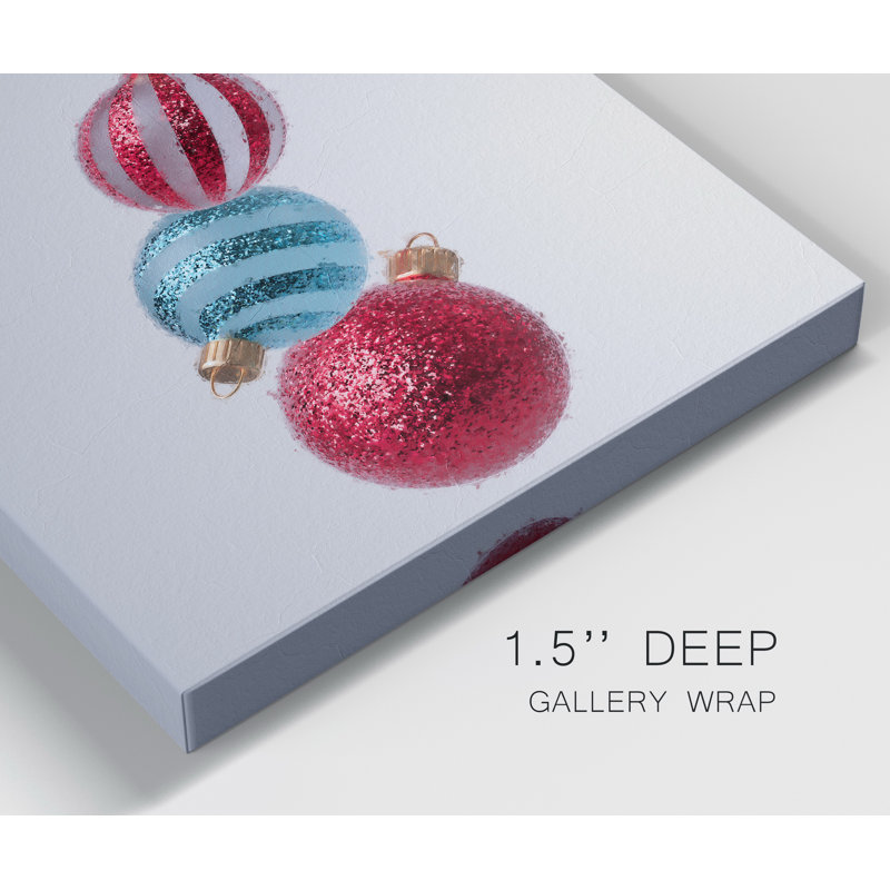 Ornements de Noël II-reproduction de photo sur toile tendue, H 24 po x l 24 po x P 1 po