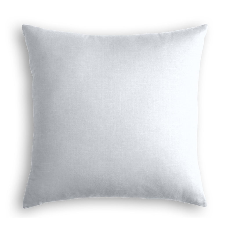 Housse de coussin carrée, 16 po x 16 po, Bleu pâle, Duvet