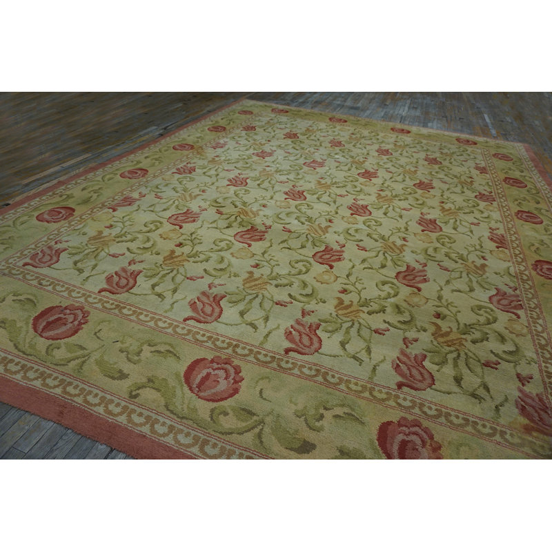 Antique Large Spanish Carpet Europe Knotted Rug