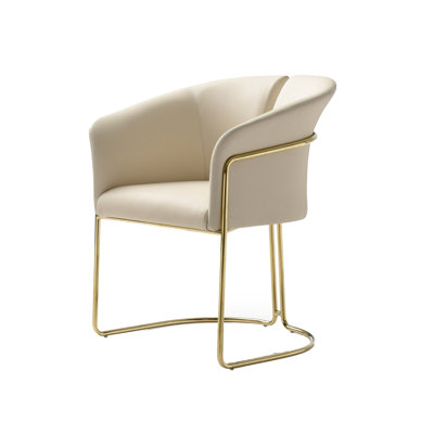 Cid Kan 23 Inch Dining Chair, Beige