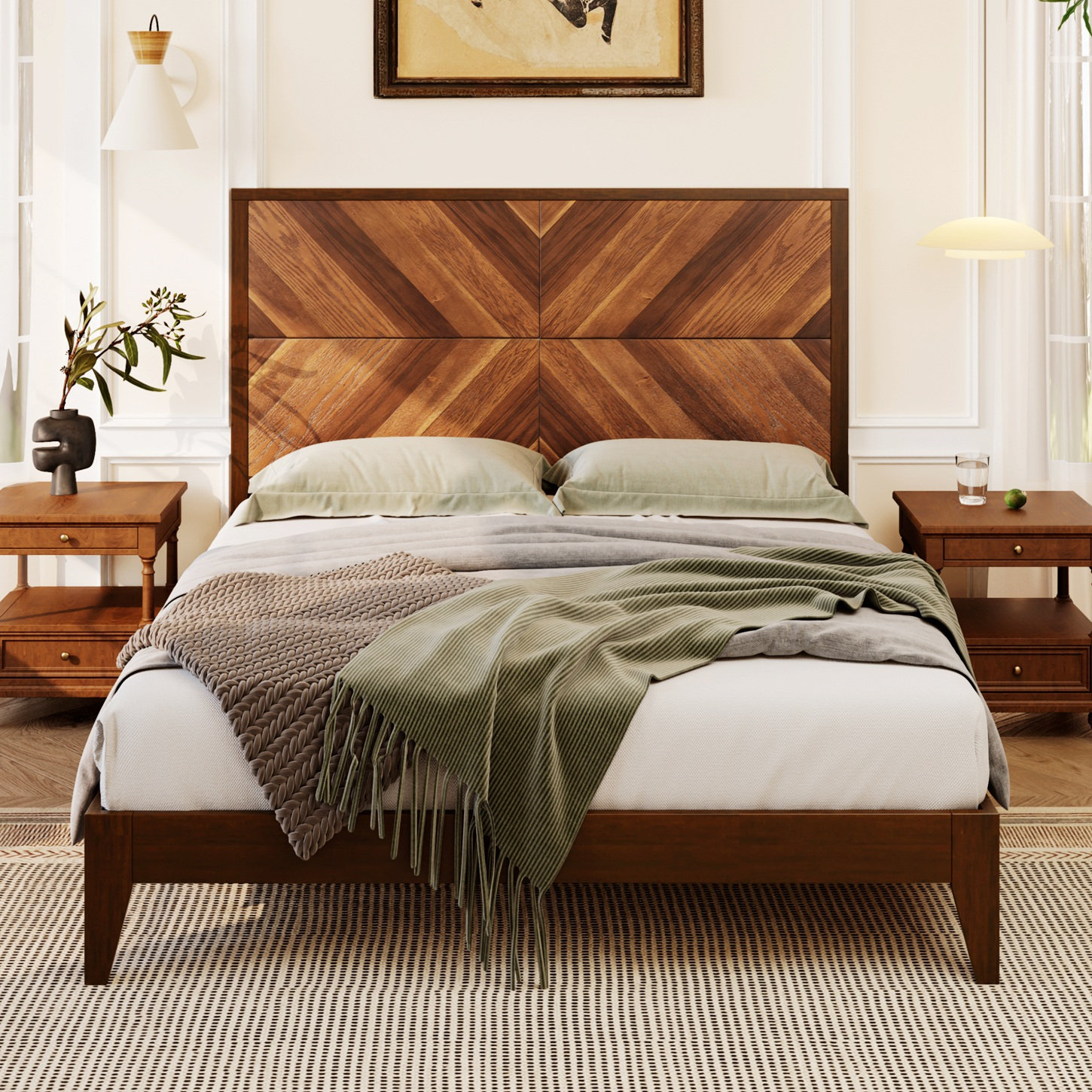 Millwood Pines Mid-Century Modern Platform Bed | Wayfair