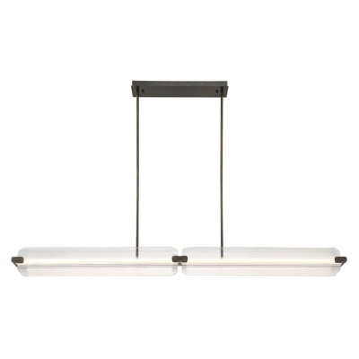 Neoness, Chandelier, 4-Light, 67", Weathered Brass, Clear Glass