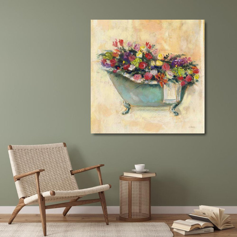 Art sur toile tendue par Red Barrel Studio® Rowan, Carol, «Bathaign Bouquet I», H 28 po x l 28 po