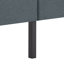 Full Size Upholstered Platform Bed Frame with Square Tufted Headboard, Easy Assembly Bed Frame for Bedroom, Dark Grey-133249433