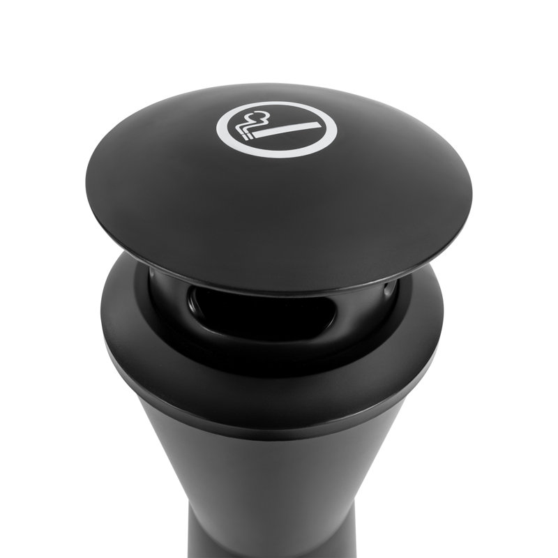 Poubelle en acier inoxydable , Noir