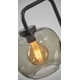Glynda Single Light Glass Dimmable Plug-in Armed Sconce