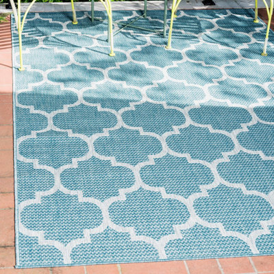 Tapis intérieur / extérieur à motif géométrique Hampstead 