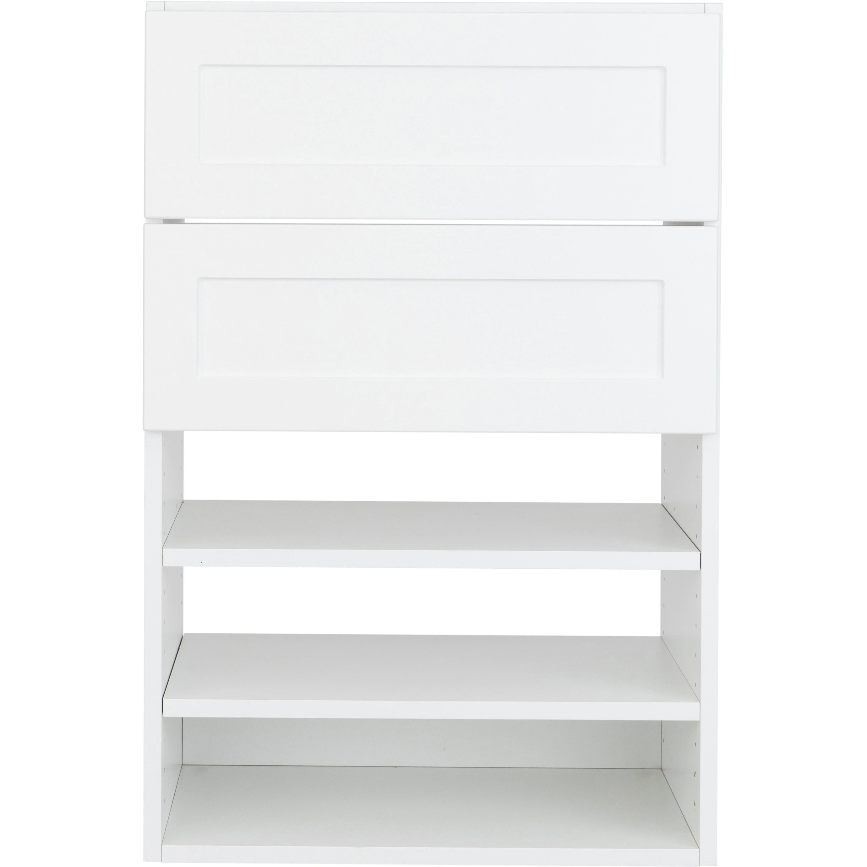 Modular Closets Short Closet 2 Drawer Tower for Walk-in Closet System ...