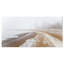 «Sandy Beach in the Winter Fog», reproduction de photo sur toile tendue-19240390