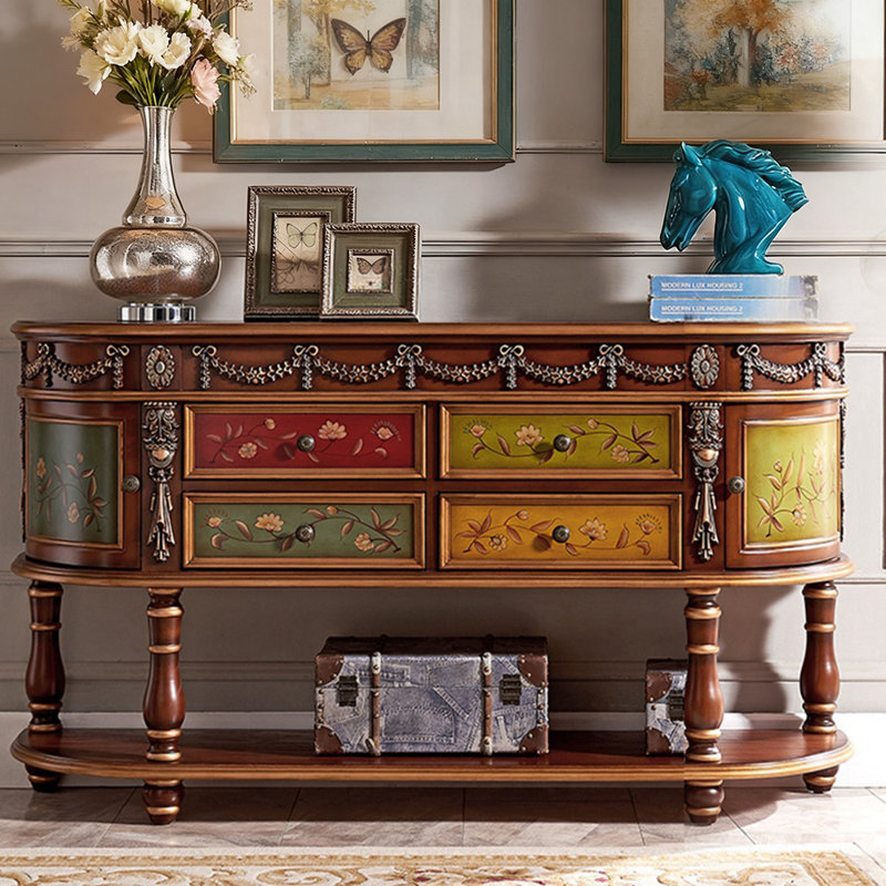 Console Castleman, H 33,9 po x l 63 po x P 15,7 po