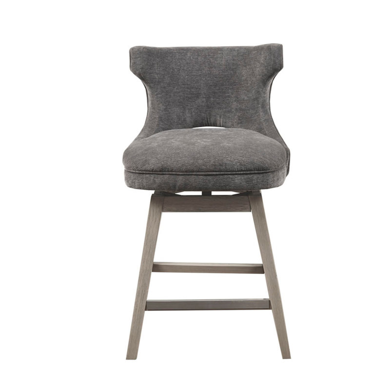 25.75" Swivel Counter Stool, Gray