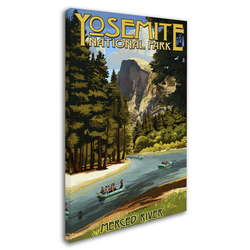 Publicité rétro sur toile Kadey «Landscape 2», H 19 po x l 12 po x P 2 po
