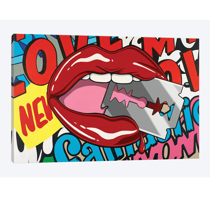 « odaxelagnia », reproduction sur toile, H 26 po x l 40 po x P 1,5 po