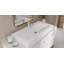 Lavabo de salle de bain vasque rectangulaire en résine blanc mat 39,3 "x 18,8" Badeloft WB-05-XL-M-35943775