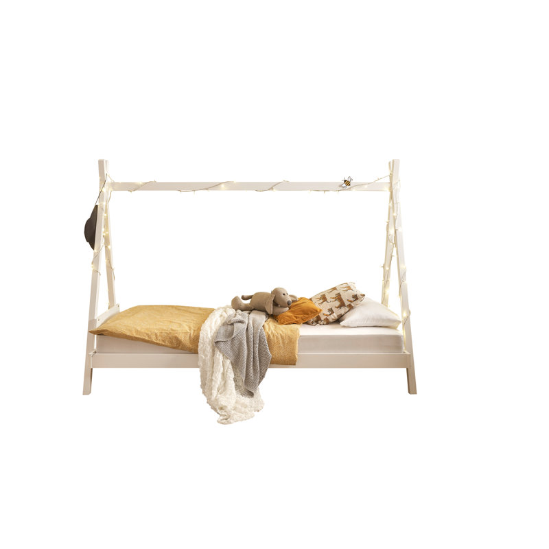 Swavar Solid Wood Canopy Bed
