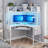Athelia Corner Metal Base Computer Desk-434796619