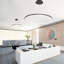 Stockham 1-Light Unique Geometric LED Pendant Circle Ring Chandelier Remote Dimmable-626403761-626403762