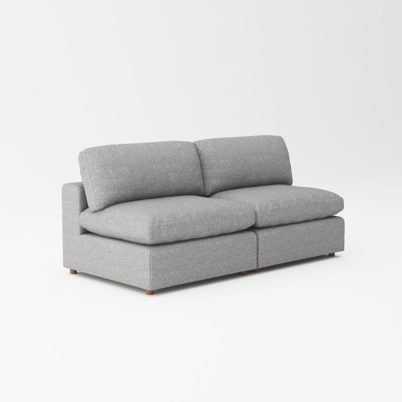 Causeuse rembourrée Jossa, Gris