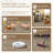 Kitty Machine Washable Taupe/Black Area Rug with Non-Slip Backing-107388742