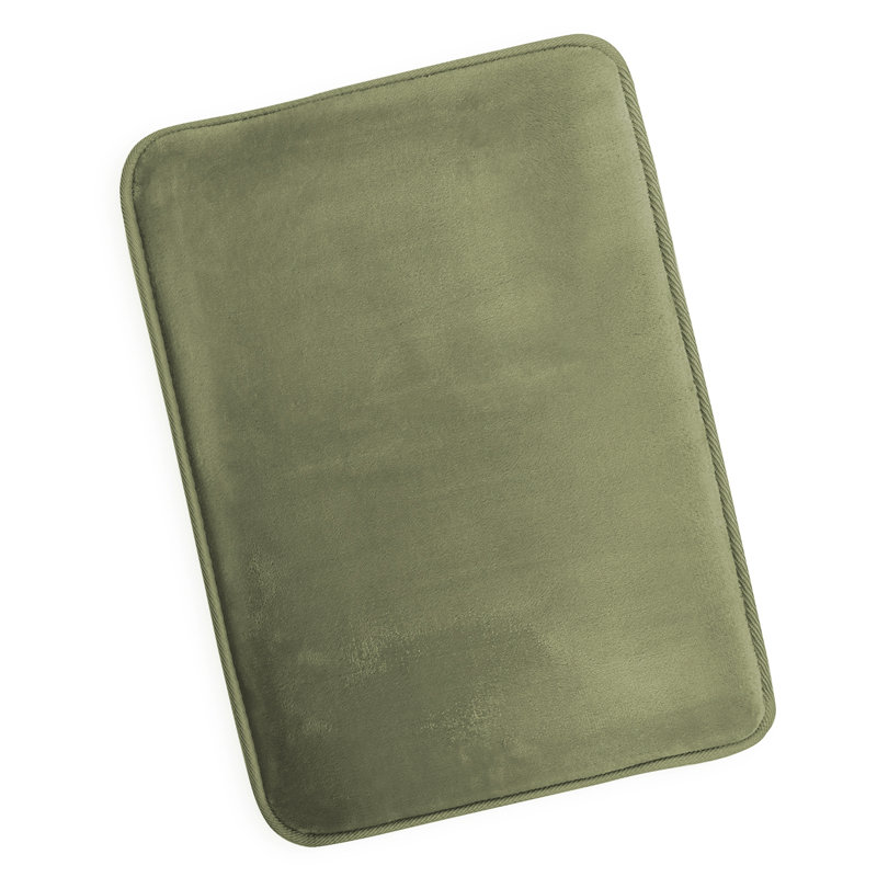 Ultra Soft and Absorbent Memory Foam Bath Rug Set with Non-Slip Backing, Large: 32" L x 20" W, Sage Olive Green