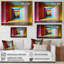 «Pastel Color Rectangular Infinity - Abstract Midcentury», art mural-57678064-57678060