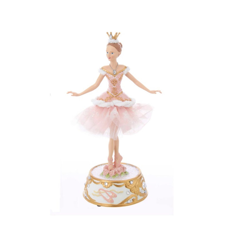 Ballerina Figure with Musical Base Decorative Accent