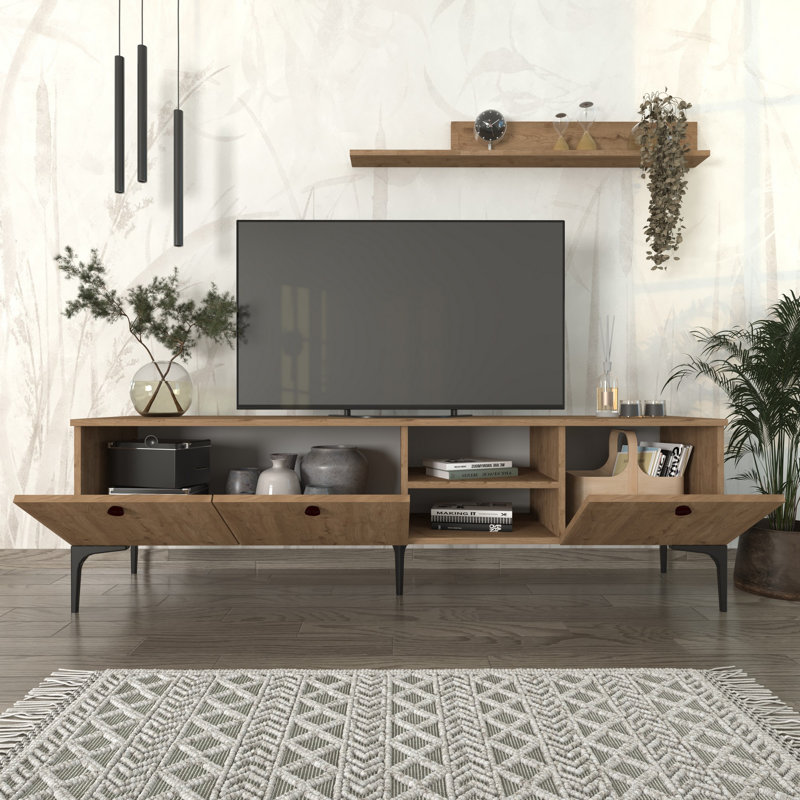 Keikei Unfinished TV Stand, Natural