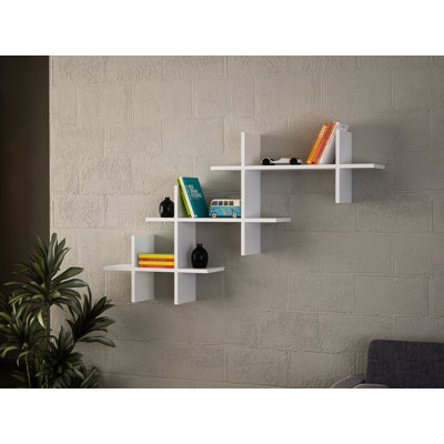 3 Piece Accent Shelf with Adjustable Shelves
