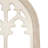 Amabelle Wall Art Plaque 16x46 White, Natural