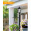 Lanterne d'extérieur 17 po H 17,6 "noir Dusk to Dawn