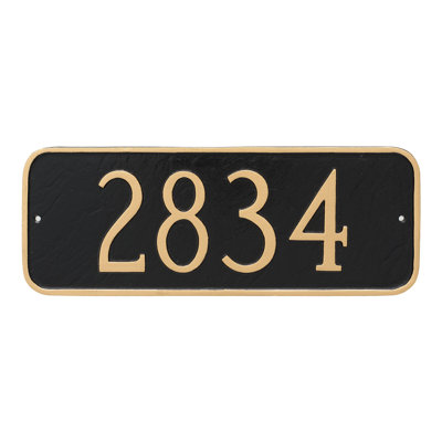 Rectangle Address Sign