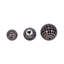 Halcott Set of 3 Ceramic Orbs - 4", 5", 6" Set of Blue and White Checkered Decorative Round Table Orbs for Home or Office Decor, Stylish Gift Idea