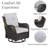 Bonia Swivel Rocker Patio Gliding Chair with Cushions (Set of 4)-1863343518